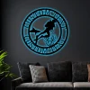 Personalized Scuba Diving Led Lights Sign Custom Steel Beach House Sign Scuba Diver Home Wall Decor Monogram Diver Wall Art Decor