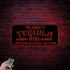 Personalized Tequila Bar Metal Sign With Led Lights, Metal Bar Sign Tequila Bar Sign