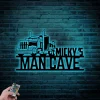 Personalized Tow Truck Metal Sign With Led Lights, Garage Metal Sign, Man Cave Metal Wall Art, Gift For Him