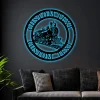 Personalized Train Sign With Led Lights, Train Conductor Gift, Train Driver Gift, Train Metal Sign, Custom Train Sign, Metal Wall Decor, Railway Decor
