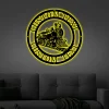 Personalized Train Sign With Led Lights, Train Conductor Gift, Train Driver Gift, Train Metal Sign, Custom Train Sign, Metal Wall Decor, Railway Decor