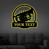 Personalized Tuba Music Monogram Metal Sign Art With Led Lights, Custom Tuba Music Monogram Metal Sign, Tuba Music Gifts For Men, Musical Instrument