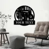 Personalized Usa Farm Tractor Metal Sign Art With Led Lights, Custom Usa Farm Tractor Monogram Metal Sign, Farmer Gift, Decor Decoration