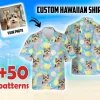 Custom Pet Photo Hawaiian Shirt For Men Women Kid, Personalized Aloha Shirt With Pet Face, Hawaiian Shirt Logo, Vacation Holiday Gift, Birthday Hawaiian Gift,custom Summer Gift
