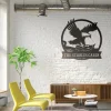 Eagle’s Nest Family Name Sign, Outdoor Name Sign Metal, Split Monogram, House Decor, Wall Art