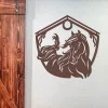 Horse And Barn Sign, Cut Metal Sign, Metal Wall Art, Metal House Sign