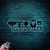 Safari Nursery Name Sign Led Lights, Nursery Metal Wall Art, Above Crib Decor, Boys Zoo Sign, Zoo Name Sign Wall Art, Baby Decor, Animal Nursery Sign