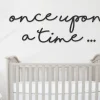 Once Upon A Time Sign, Metal Signs, Nursery Decor, Nursery Wall Art, Playroom Wall Decor, Metal Words, Baby Gift, Kids Bedroom Decor