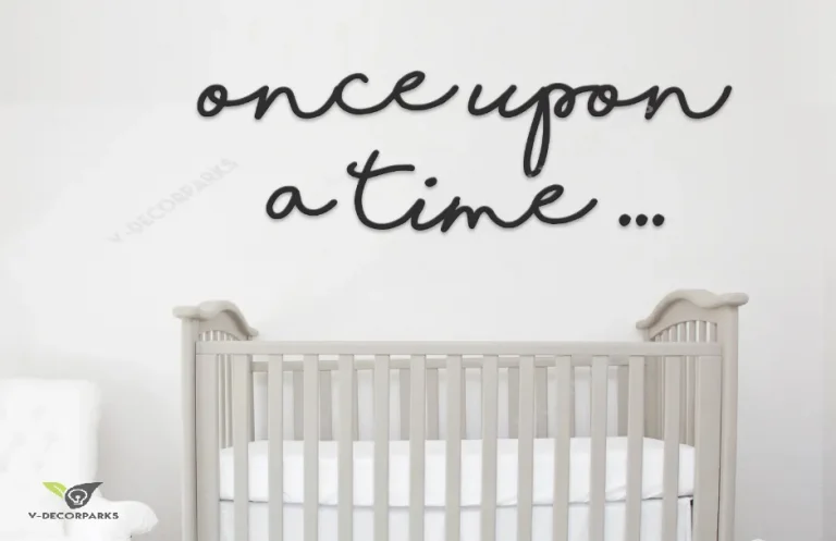 Once Upon A Time Sign, Metal Signs, Nursery Decor, Nursery Wall Art, Playroom Wall Decor, Metal Words, Baby Gift, Kids Bedroom Decor