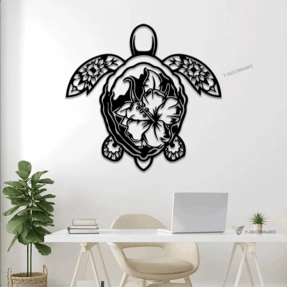Sea Turtle Metal Sign With Led Lights, Sea Turtle Metal Sign, Sea Turtle Gifts, Sea Turtle Wall Art, Coastal Decor, Beach House, Ocean Decor