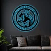 Squirrel Personalized Metal Sign With Led Lights, Cabin Decor, Camping Sign, Campground Sign, Camper Birthday Gift, Custom Squirrel Sign