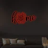 Sunflower Metal Sign With Led Lights, Sunflower Home Decor, Flower Metal Decor, Living Room Decor, Sunflower Metal Wall Art, Sunflower Gift
