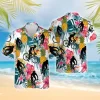 Pineapple Cycling Hawaiian Shirts For Men Women, Tropical Floral Beach Shirt, Mountain Bike Aloha Shirt, Bicycle Lovers Button Down Short Sleeve Shirt