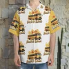 Shool Bus Hawaiian Shirt For Men Women, Maple Leaves Beach Shirts, Back To School Aloha Shirt, Bus Driver Gift Button Down Short Sleeve Hawaiian Shirt