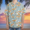 Gardening Corgi Hawaiian Shirt For Men Women, Lovely Dog Summer Beach Shirts, Dog Aloha Shirts, Dog Lovers Button Down Short Sleeve Hawaiian Shirt