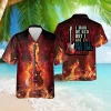 Powerful Guitar Hawaiian Shirts For Men Women, Guitar Hawaiian Shirts, Dynamic Music Button Down Hawaiian Shirts Short Sleeve, Gift For Guitar Lover