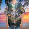 Raccoon Playing Guitar And Singing Hawaiian Shirts, Raccoon Summer Beach Shirt, Raccoon Aloha Shirt, Casual Printed Hawaiian Shirt