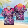 Dynamic Raccoon Hawaiian Shirt For Men Women, Colorful Raccoon Summer Beach Shirt, Raccoon Aloha Shirts, Raccoon Lovers Button Down Short Sleeve Shirt