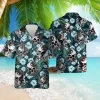 Skull And Snake Tropical Pattern Hawaiian Shirt For Men Women, Skull Tropical Beach Shirt, Hawaiian Casual Button Down Shirt, Summer Aloha Beach Shirt