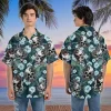 Skull And Snake Tropical Pattern Hawaiian Shirt For Men Women, Skull Tropical Beach Shirt, Hawaiian Casual Button Down Shirt, Summer Aloha Beach Shirt