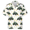 Fram Tractor Hawaiian Shirt For Men Women, Farm Truck And Wheat Summer Beach Shirt, Farmhouse Aloha Shirt,farmer Gift Button Down Short Sleeve Shirt