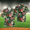 Baseball Tropical Pattern Hawaiian Shirt For Men Women, Tropical Beach Shirt, Baseball Aloha Shirt, Summer Men Hawaiian Shirt, Gift For Baseball Lover