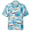 Airplane Hawaiian Shirts For Men Women, Tropical Plane Summer Beach Shirt, Airplane Button Down Short Sleeve Hawaiian Shirts, Mens Casual Aloha Shirts