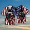 Patriotic American Bald Eagle Hawaiian Shirts For Men Women, American Flag Shirt, Patriotic Shirt, Button Down Hawaiian Shirt, Summer Aloha Shirt