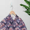 American Eagle Hawaiian Shirts For Men Women, American Flag Button Down Short Sleeve Shirt, Patriotic Aloha Shirt, 4th Of July Summer Beach Shirts