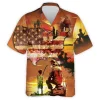 Dad And Son Hawaiian Shirts For Men Women, Patriotic Button Down Short Sleeve Shirt, Fishing Lovers Aloha Shirts, Summer Beach Shirts, Gift For Dad