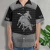 Bull Riding 3d Hawaiian Shirts For Men Women, Personalized Name Bull Riding Summer Beach Shirt, Rodeo Cowboy Button Down Short Sleeve Aloha Shirts