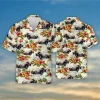 Personalized Photo Car Hawaiian Shirt For Men Women, Vintage Hibiscus Summer Beach Shirt, Custom Aloha Shirt, Hawaiian Button Down Short Sleeve Shirt