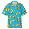 Duck Banana Hawaiian Shirts For Men Women, Funny Banana Duck Summer Beach Shirts, Funny Ducks Aloha Shirts, Summer Button Down Short Sleeve Shirts