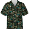 Wild Duck Button Down Hawaiian Shirt For Men Women, Birds Casual Short Sleeve Button Down Hawaiian Shirts, Vintage Hawaii Beach Shirt