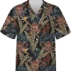 Lacrosse Tropical Pattern Hawaiian Shirt, Lacrosse Player Short Sleeve Button Down Hawaiian Shirts, Button Vintage Aloha Hawaii Shirt, Aloha Shirt