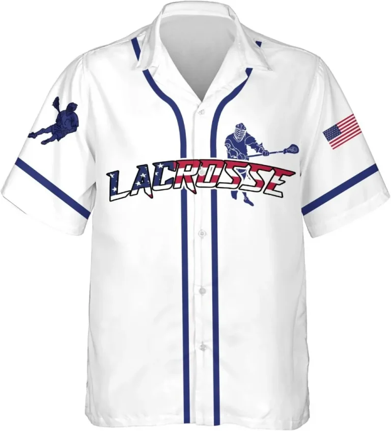 Lacrosse Sport Hawaiian Shirt, American Lacrosse Short Sleeve Casual Button Down Shirts For Men Women, Sport Summer Shirts, Gift For Lacrosse Lovers