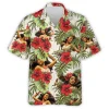 Hula Girl Dancing Hawaiian Shirt For Men Women, Tropical Hibiscus Summer Beach Shirt,hawaii Aloha Shirt,tropical Summer Button Down Short Sleeve Shirt