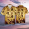 Pirate Skull Hawaiian Shirts For Men Women, 3d Pirates Style Summer Aloha Shirts, Hawaiian Summer Beach Shirts, Pirate Button Down Short Sleeve Shirt