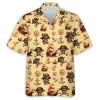 Skull Pirate Hawaiian Shirt For Men Women, Pirate Summer Beach Shirt, Vintage Summer Aloha Shirt, Pirate Skull Button Down Short Sleeve Hawaiian Shirt