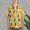 Tribal Tiki And Mexico Symbols Hawaiian Shirts For Men Women, Mexico Button Down Mens Aloha Shirt Short Sleeve, Summer Vacation Hawaiian Shirt