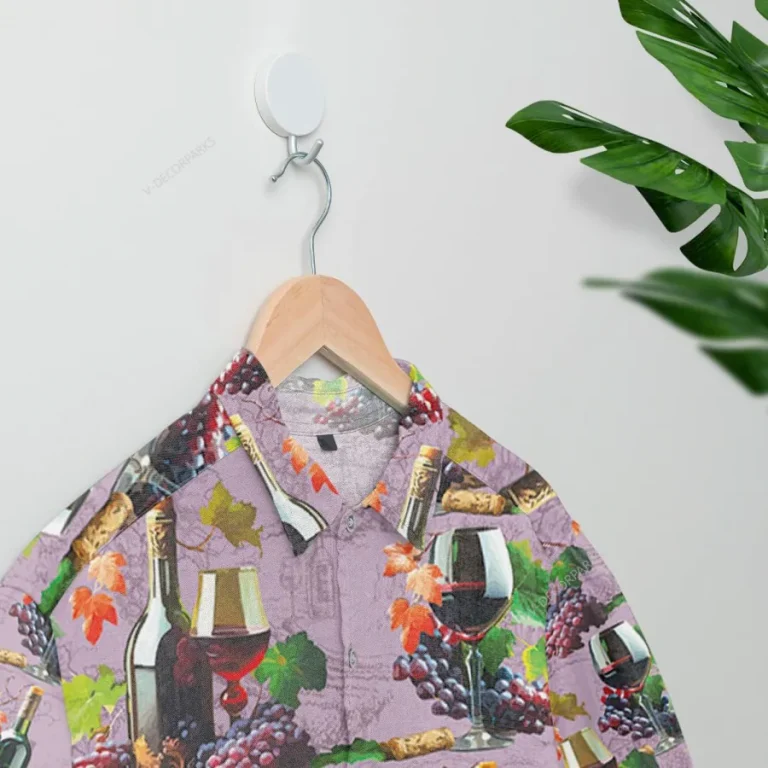 Grape Wine Hawaiian Shirts For Men Women, Grape Wine Button Vintage Aloha Hawaii Shirt, Short Sleeve Summer Beach Shirt, Aloha Shirt