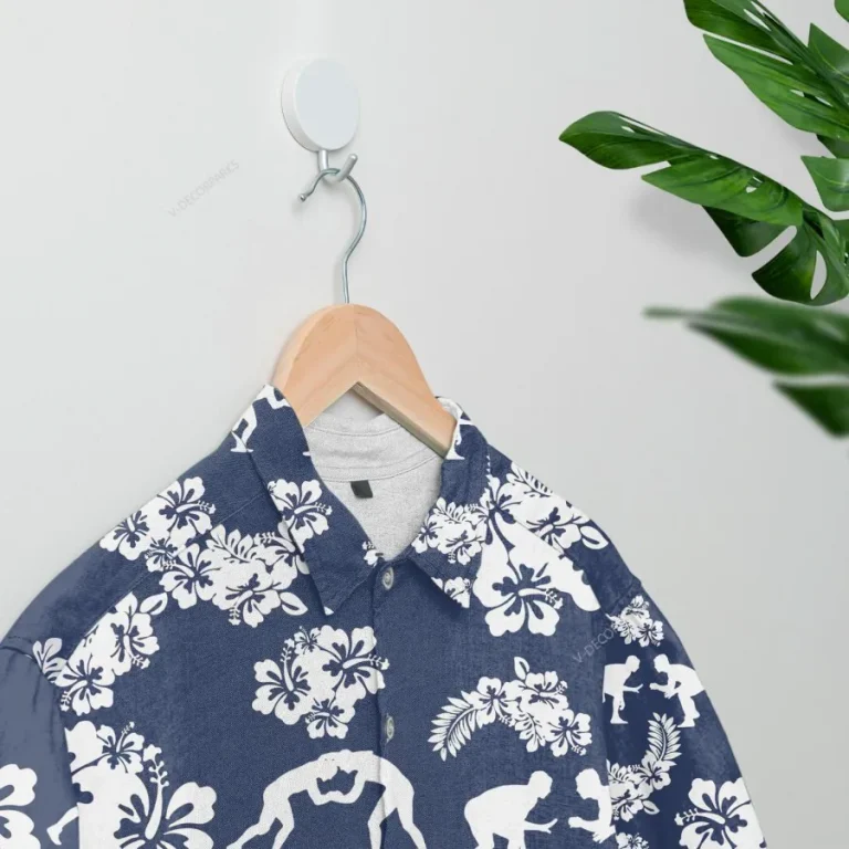 Tropical Wrestling Hawaiian Shirts For Men Women, Wrestling Summer Beach Shirts, Wrestling Hibiscus Aloha Shirts, Sport Button Down Short Sleeve Shirt
