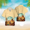 Vintage Western Cowboy Hawaiian Shirts For Men Women, Cactus Desert Summer Beach Shirts, Cowboy Aloha Shirts, Cowboy Button Down Short Sleeve Shirts
