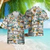Cool Duck Unisex Hawaiian Shirts, Swaggy Duck Summer Aloha Beach Shirt, Animal Lover Pattern Button Down Short Sleeve Shirts