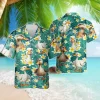 Small Duck Unisex Hawaiian Shirts, Tropical Duck Summer Aloha Beach Shirt, Animal Lover Pattern Button Down Short Sleeve Shirts