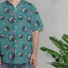Spooky Eyes Hawaiian Shirt For Men Women, Scary Eyes Halloween Aloha Button Down Short Sleeve Shirt, Halloween Eyeballs Style Shirts