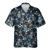 Custom Face Witch Skeleton Unisex Hawaiian Shirt, Halloween Funny Hawaiian Shirt, Scary Men's Button Up Short Sleeve, Custom Costume
