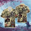 Samurai Armor Unisex Hawaiian Shirts, Samurai General Aloha Beach Shirt, Warrior Button Down Short Sleeve Shirts Gifts For Men