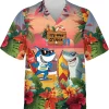 Funny Shark Hawaiian Shirts For Men, Tropical Floral Summer Shirts, Aloha Shirts, Surfing Party Shark Button Down Mens Hawaiian Shirts Short Sleeve