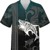 Tribal Shark Hawaiian Shirts For Men Women, Summer Marine Shirts, Shark Mens Casual Button Down Hawaiian Shirts, Marine Shark Short Sleeve Shirts